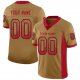 Custom Old Gold Red-Black Mesh Drift Fashion Football Jersey